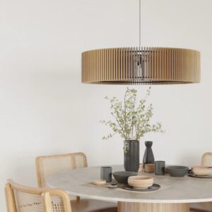 Super lækker loftlampe i trædesign