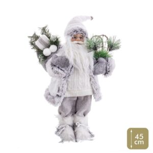 Julepynt Hvid Plastik Polyesterharpisk Materiale 45 cm