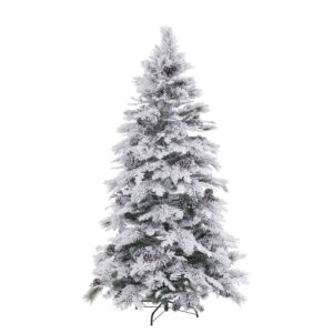 Juletræ Hvid Grøn PVC Metal Polyetylen 180 cm