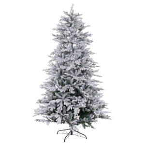 Juletræ Hvid Grøn PVC Metal Polyetylen snefald 180 cm