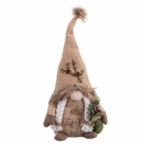 Julepynt Beige Sand Materiale Pige 18 x 9 x 38 cm