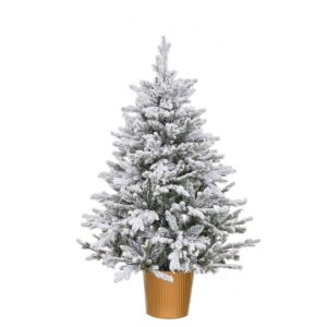 Juletræ Gylden Polyetylen snefald 58 x 58 x 90 cm