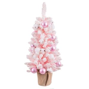 Juletræ Pink PVC Cvetlice Bolde 30 x 30 x 90 cm
